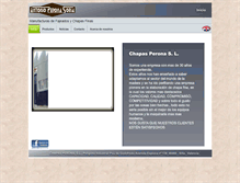 Tablet Screenshot of chapasperona.com